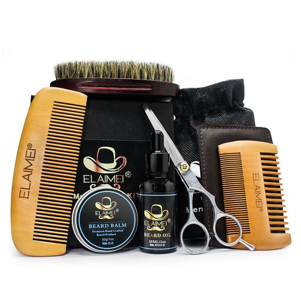 elaimei 6pcs/set fashion men beard kit styling tool beard balm oil comb moisturizing wax styling scissors care 6pcs sets b
elaimei 6pcs/set fashion men beard kit styling tool beard balm oil comb moisturizing wax styling scissors care 6pcs sets b