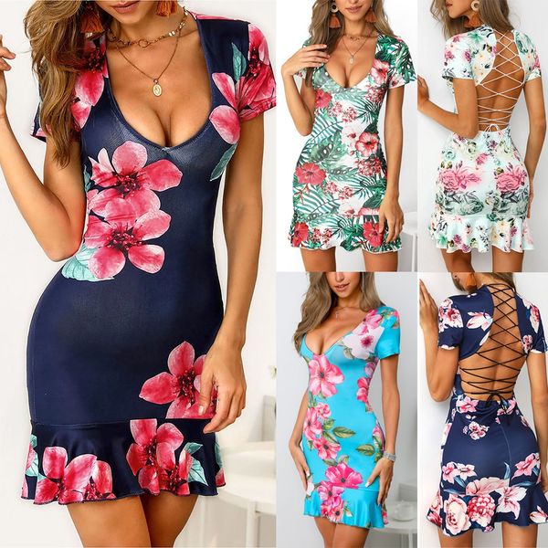 womens sleeveless floral printed backless cross bandage bodycon party bodycon slim short mini dress vintage vestidos, Black;gray
womens sleeveless floral printed backless cross bandage bodycon party bodycon slim short mini dress vintage vestidos, Black;gray