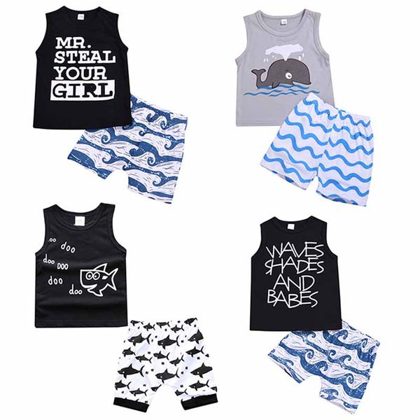 designer-kids clothing sets summer baby boy clothes cartoon fish shark print for boys outfits toddler fashion t-shirt shorts children suits, White
designer-kids clothing sets summer baby boy clothes cartoon fish shark print for boys outfits toddler fashion t-shirt shorts children suits, White
