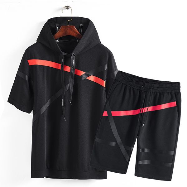summer brand men sportswear hoodies short sleeve t-shirt shorts sporting suit two piece set for tracksuits, Gray
summer brand men sportswear hoodies short sleeve t-shirt shorts sporting suit two piece set for tracksuits, Gray