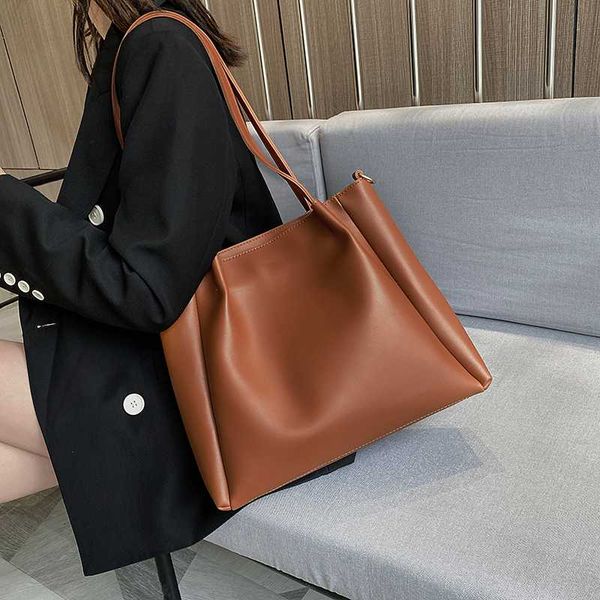 2020 pu leather handbags big women bag casual female bags solid color shoulder bag ladies large sac a main