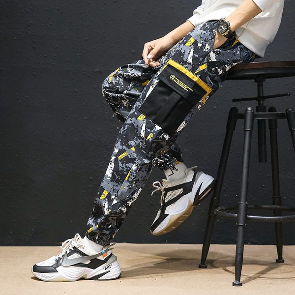 new hip hop camo cargo mens pants 100% cotton zipper patchwork pockets trousers casual streetwear camouflage pants male, Black
new hip hop camo cargo mens pants 100% cotton zipper patchwork pockets trousers casual streetwear camouflage pants male, Black