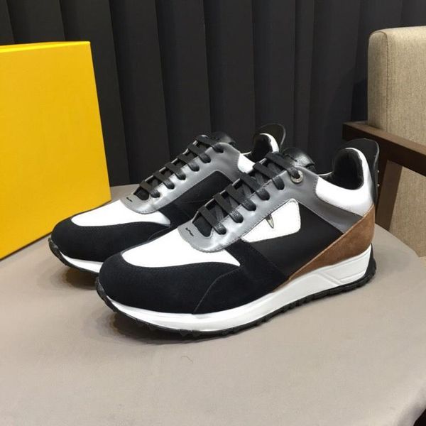 2019 new color matching lace loafers new men's fashion leather rivet jogging designer flat shoes055, Black
2019 new color matching lace loafers new men's fashion leather rivet jogging designer flat shoes055, Black