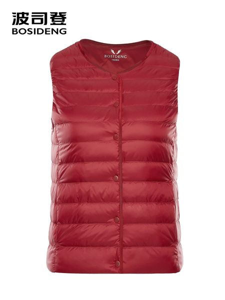 bosideng down vest for women 90% duck down waistcoat sleeveless vest with pocket covered button b80130010, Black
bosideng down vest for women 90% duck down waistcoat sleeveless vest with pocket covered button b80130010, Black