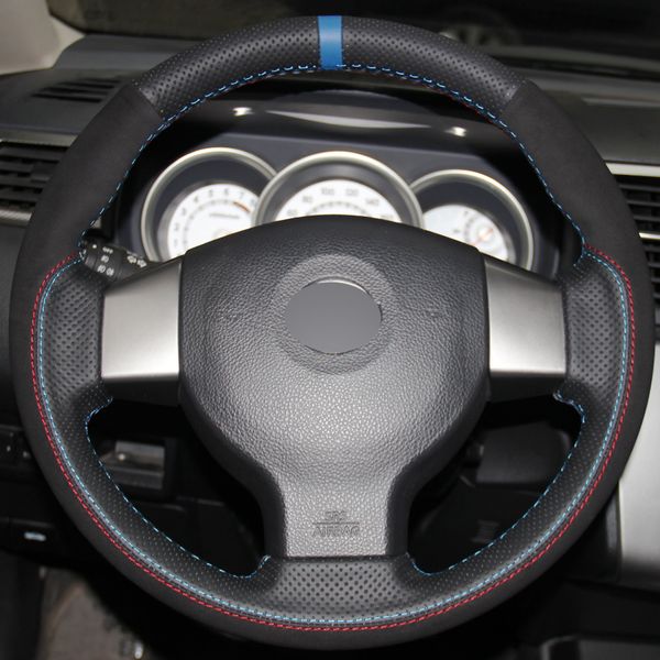 black genuine leather suede diy hand-stitched car steering wheel cover for old nissan tiida livina sylphy note
black genuine leather suede diy hand-stitched car steering wheel cover for old nissan tiida livina sylphy note