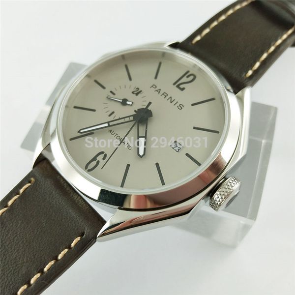 43mm gray dial sapphire glass miyota 821a automatic mens fashion wrist watch 2798, Slivery;brown
43mm gray dial sapphire glass miyota 821a automatic mens fashion wrist watch 2798, Slivery;brown