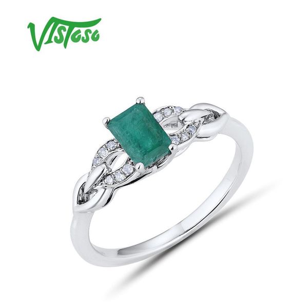 vistoso pure 14k 585 white gold rings for women ring sparkling diamond octagon emerald luxury classic wedding band fine jewelry t200701, Slivery;golden
vistoso pure 14k 585 white gold rings for women ring sparkling diamond octagon emerald luxury classic wedding band fine jewelry t200701, Slivery;golden