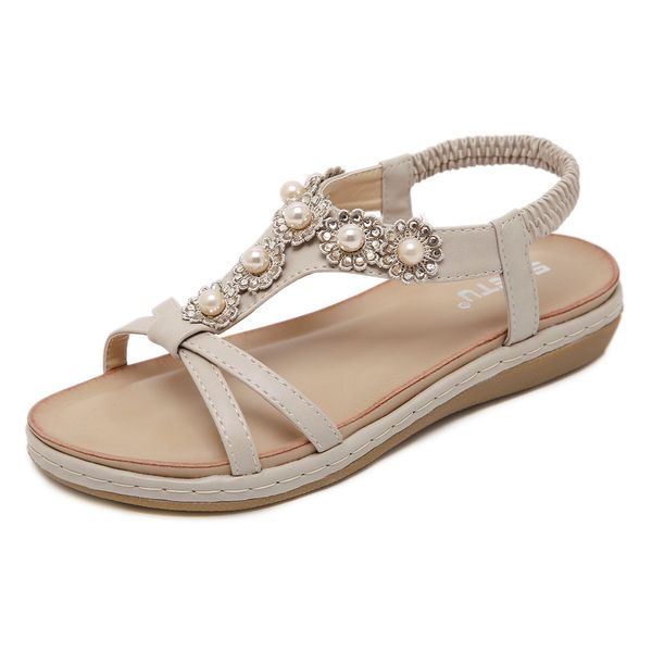 new 2020 sweet womens sandals thailand travel beach flower pearl crystal large flat shoes wholesale, Black
new 2020 sweet womens sandals thailand travel beach flower pearl crystal large flat shoes wholesale, Black