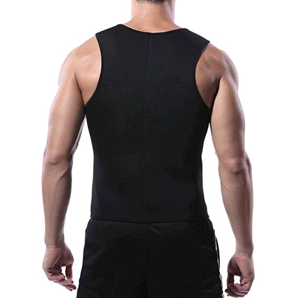 men gym sauna vest ultra-thin sweat shirt fitness zip body shaper slimming tank th36, White;black
men gym sauna vest ultra-thin sweat shirt fitness zip body shaper slimming tank th36, White;black