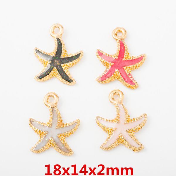 20pcs 18*14mm metal alloy enamel nautical starfish charms pendants for bracelet earring necklace diy jewelry making ornament, Bronze;silver
20pcs 18*14mm metal alloy enamel nautical starfish charms pendants for bracelet earring necklace diy jewelry making ornament, Bronze;silver