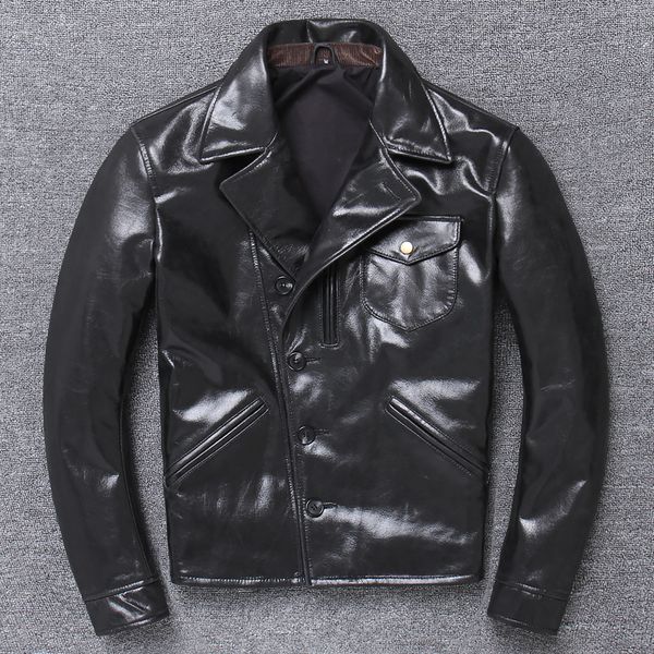 men's cow leather black jacket 2019 brand vintage amekaji thick genuine leather coat designer moto & biker style casual jacket
men's cow leather black jacket 2019 brand vintage amekaji thick genuine leather coat designer moto & biker style casual jacket