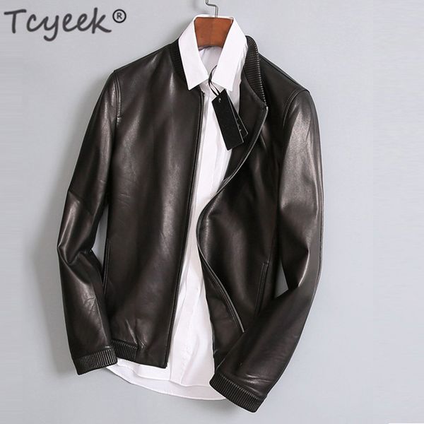 tcyeek genuine leather jacket men autumn spring clothes 2019 fashion streetwear motorcycle real sheepskin coat chaqueta 71dk090, Black
tcyeek genuine leather jacket men autumn spring clothes 2019 fashion streetwear motorcycle real sheepskin coat chaqueta 71dk090, Black