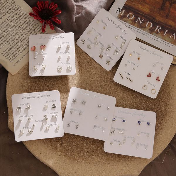 silver color geometric circle earrings set fashion heart ball flower earrings for women imitation pearl crystal stud, Golden;silver
silver color geometric circle earrings set fashion heart ball flower earrings for women imitation pearl crystal stud, Golden;silver
