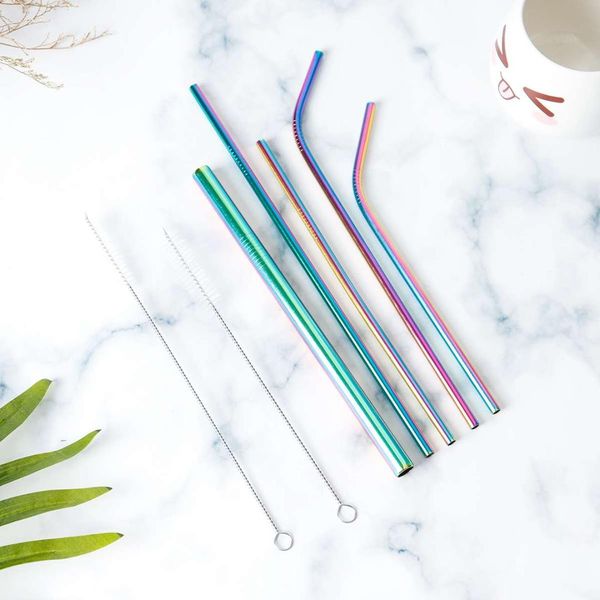 7pcs reusable stainless steel sturdy bent straight drinks straw metal drinking straws with cleaning brush bar party accessory
7pcs reusable stainless steel sturdy bent straight drinks straw metal drinking straws with cleaning brush bar party accessory