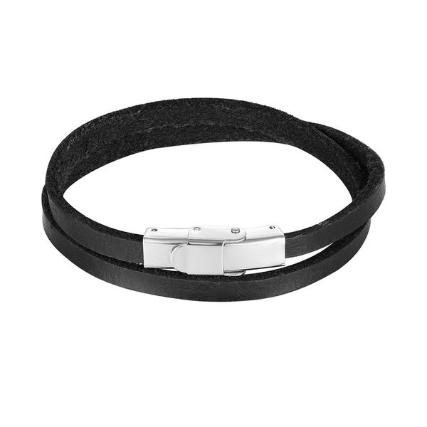 simple friendship 7mm black brown leather multistrand double wrap stainless steel buckle cuff women bangle charm bracelets, Golden;silver
simple friendship 7mm black brown leather multistrand double wrap stainless steel buckle cuff women bangle charm bracelets, Golden;silver