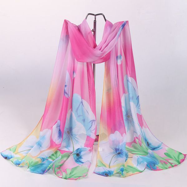 2020 new thin chiffon printed silk scarf for women' versatile long decorative scarf beach towel gift, Blue;gray
2020 new thin chiffon printed silk scarf for women' versatile long decorative scarf beach towel gift, Blue;gray