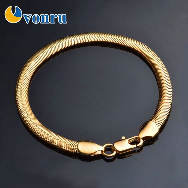 20cm gold color bracelet men jewelry snake link chain bracelets 6mm male hip hop fashion gift hand chain womens bracelet, Golden;silver
20cm gold color bracelet men jewelry snake link chain bracelets 6mm male hip hop fashion gift hand chain womens bracelet, Golden;silver