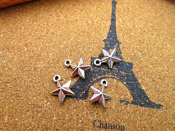 90pcs star charm antique tibetan silver 3d star pendants charms 15x12mm, Bronze;silver
90pcs star charm antique tibetan silver 3d star pendants charms 15x12mm, Bronze;silver