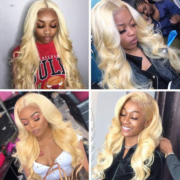 613 lace front wig brazilian human hair body wave full lace wig glueless transparent lace preplucked hairline with baby hair for black women, Black;brown
613 lace front wig brazilian human hair body wave full lace wig glueless transparent lace preplucked hairline with baby hair for black women, Black;brown