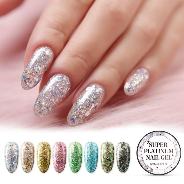 lacheer glitter uv gel nail polish super shining platinum uv nail gel varnish semi permanent hybrid enamel led polish, Red;pink
lacheer glitter uv gel nail polish super shining platinum uv nail gel varnish semi permanent hybrid enamel led polish, Red;pink