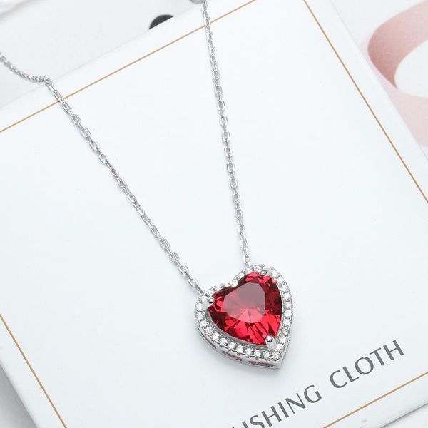 Agood pure silver pendant necklace for women 925 sterling silver jewelry accessories for bridal wedding party lover gift red heart shape
Agood pure silver pendant necklace for women 925 sterling silver jewelry accessories for bridal wedding party lover gift red heart shape