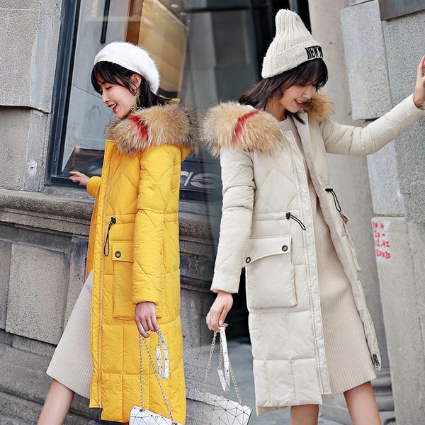 two furs color fur new autumn winter parkas hooded large fur collar jacket cotton coat female plus size outwears women parkas, Black
two furs color fur new autumn winter parkas hooded large fur collar jacket cotton coat female plus size outwears women parkas, Black