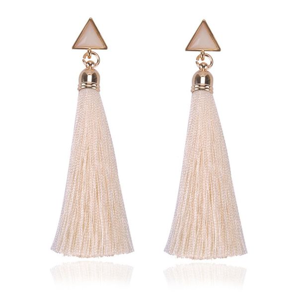 bohemian crystal long tassel earrings black blue red pink silk fabric drop dangle earrings women jewelry for party beach, Silver
bohemian crystal long tassel earrings black blue red pink silk fabric drop dangle earrings women jewelry for party beach, Silver