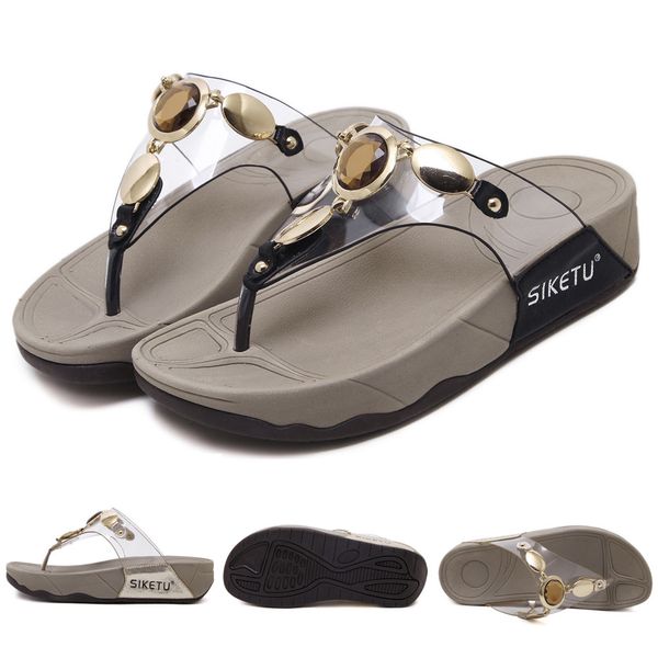 muqgew women's slippers ladies fashion toepost crystal slippers wedges flip flops shoes sandals sandales femme 2019, Black
muqgew women's slippers ladies fashion toepost crystal slippers wedges flip flops shoes sandals sandales femme 2019, Black