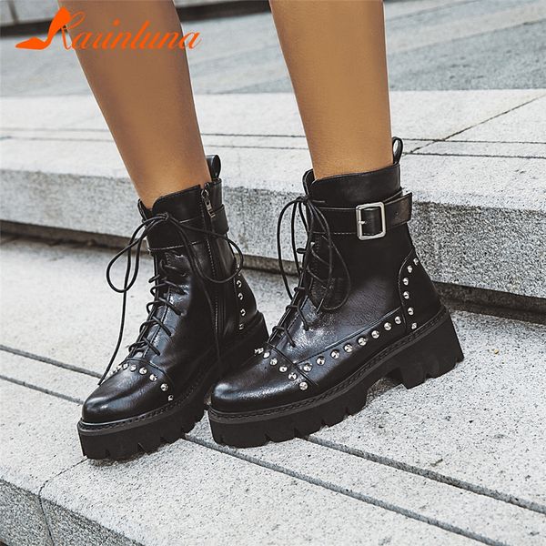 karin autumn plus size 33-43 add fur booties ladies cool rivet motorcycle boots women 2019 chunky heels platform shoes woman, Black
karin autumn plus size 33-43 add fur booties ladies cool rivet motorcycle boots women 2019 chunky heels platform shoes woman, Black