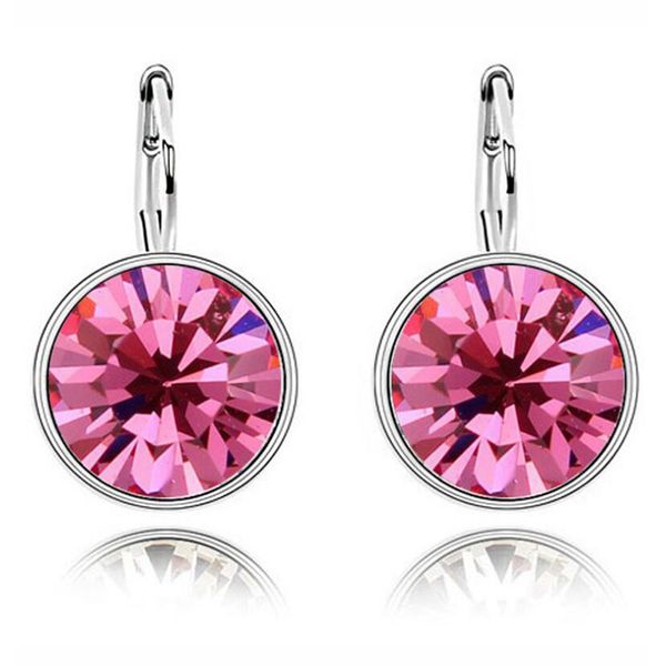 fashion earrings austrian crystal earrings female round super flash ear clips friends gift, Silver
fashion earrings austrian crystal earrings female round super flash ear clips friends gift, Silver