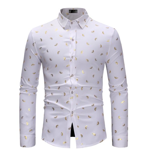mens casual button down dress shirts 2020 fashion print white shirt men party prom business casual shirt male camisa masculina, White;black
mens casual button down dress shirts 2020 fashion print white shirt men party prom business casual shirt male camisa masculina, White;black