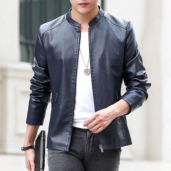 autumn & winter new mens pu jacket winter leather jacket biker motorcycle zipper long sleeve coat blouses, Black
autumn & winter new mens pu jacket winter leather jacket biker motorcycle zipper long sleeve coat blouses, Black