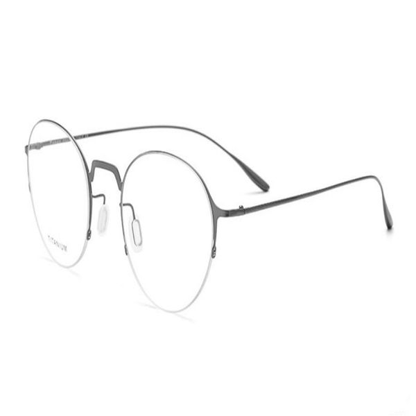 mongoten ultralight retro fashion half rim titanium round frame myopia eyewear gold silver clear lens optical eyeglasses, Black
mongoten ultralight retro fashion half rim titanium round frame myopia eyewear gold silver clear lens optical eyeglasses, Black