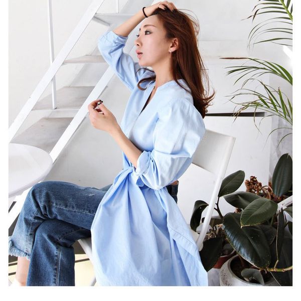 korean women's long sleeve slim split shirt hem high two wear casual shirts clothes fashion bandage blouses, White
korean women's long sleeve slim split shirt hem high two wear casual shirts clothes fashion bandage blouses, White