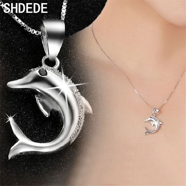 shdede necklace pendants for jewelry women cocktail party fashion jewelry wedding gift cubic zirconia dolphin accessories wh75, Silver
shdede necklace pendants for jewelry women cocktail party fashion jewelry wedding gift cubic zirconia dolphin accessories wh75, Silver