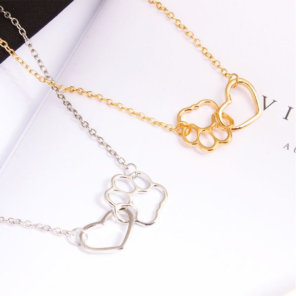 cat claw peach heart female style pendant necklace of clavicle metal new pattern simplicity popular sale product, Silver
cat claw peach heart female style pendant necklace of clavicle metal new pattern simplicity popular sale product, Silver