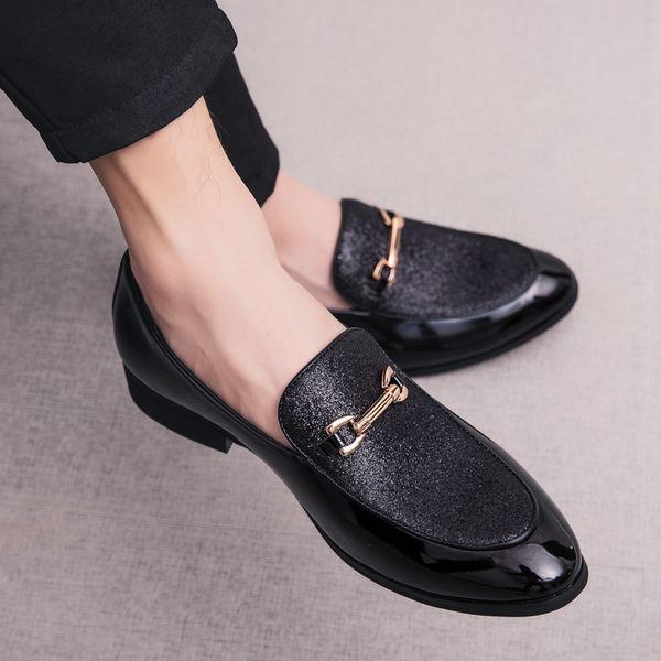 fashion pointed toe casual loafers shoes men loafers leather oxford shoes for men formal mariage slip on wedding party i, Black
fashion pointed toe casual loafers shoes men loafers leather oxford shoes for men formal mariage slip on wedding party i, Black