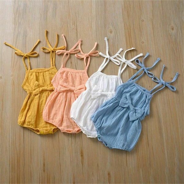 baby girls summer outfit solid color pleated sleeveless bow waist design cute soft romper bodysuit jumpsuit for 0-24m baby girls, Blue
baby girls summer outfit solid color pleated sleeveless bow waist design cute soft romper bodysuit jumpsuit for 0-24m baby girls, Blue