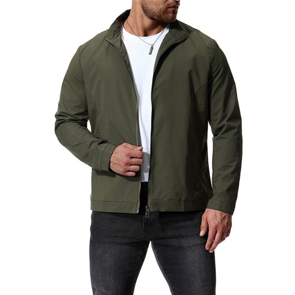 plus size mens jackets spring fashoin stand collar pure color long sleeve thin jackets casual mens clothing, Black;brown
plus size mens jackets spring fashoin stand collar pure color long sleeve thin jackets casual mens clothing, Black;brown