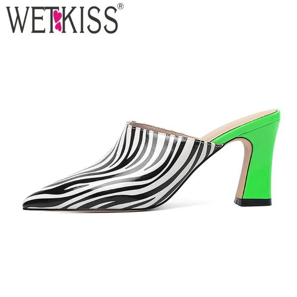 wetkiss мода дама тапочки zebra для печати острого носа мулов платья высоких каблуков слайды обувь женщина sexy leopard трусы лето, Black
wetkiss мода дама тапочки zebra для печати острого носа мулов платья высоких каблуков слайды обувь женщина sexy leopard трусы лето, Black