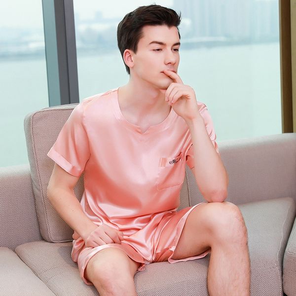 satin men pyjama set summer silk men pajama suit short sleeve solid pajama male sleepwear spring pijama man nightgown xxxl sleep, Black;brown
satin men pyjama set summer silk men pajama suit short sleeve solid pajama male sleepwear spring pijama man nightgown xxxl sleep, Black;brown