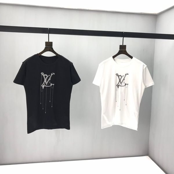 20ss french latest spring and summer fashion alphabet print t-shirt chain printing high-quality black short slim casual t-shirt, White
20ss french latest spring and summer fashion alphabet print t-shirt chain printing high-quality black short slim casual t-shirt, White