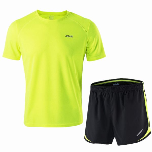 arsuxeo running set men jogging jersey sports suit gym clothing sportswear breathable marathon shorts and running shirts, Black;blue
arsuxeo running set men jogging jersey sports suit gym clothing sportswear breathable marathon shorts and running shirts, Black;blue