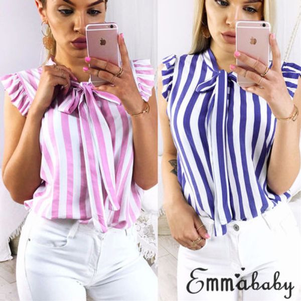 fashion women striped blouse cropped summer vest shirts ladies bowknot loose casual crop sleeveless blouses jumper, White
fashion women striped blouse cropped summer vest shirts ladies bowknot loose casual crop sleeveless blouses jumper, White