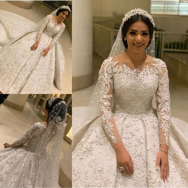 luxury appliques ball gown wedding dresses plus size court train beads vintage bridal wedding gowns with matching veil abiti da sposa, White
luxury appliques ball gown wedding dresses plus size court train beads vintage bridal wedding gowns with matching veil abiti da sposa, White