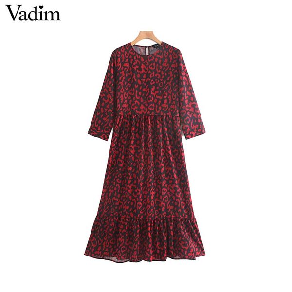 vadim women leopard print maxi dress high waist three quarter sleeve animal pattern wild style female long dresses qc698, Black;gray
vadim women leopard print maxi dress high waist three quarter sleeve animal pattern wild style female long dresses qc698, Black;gray