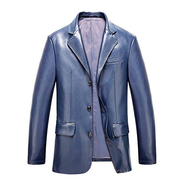 2019 pu leather blazer men brand new suit jacket casual slim fit motorcycle leather jacket men high-grade slim fit coat, Black
2019 pu leather blazer men brand new suit jacket casual slim fit motorcycle leather jacket men high-grade slim fit coat, Black