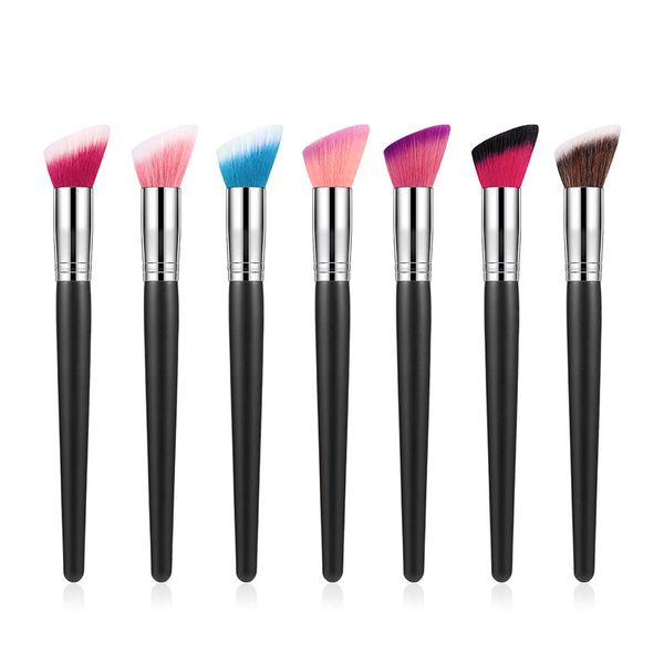 makeup brushes 1pc oblique head brush wooden handle for foundation concealer blush cream with colorful nylon hair single
makeup brushes 1pc oblique head brush wooden handle for foundation concealer blush cream with colorful nylon hair single