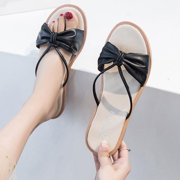 summer slippers women flat shoes ladies ruffles knot casual beach shoes flip flops low heel solid slippers women outdoor, Black
summer slippers women flat shoes ladies ruffles knot casual beach shoes flip flops low heel solid slippers women outdoor, Black