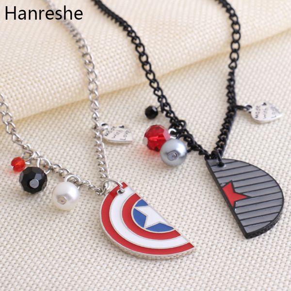 winter soldier necklace shield logo with crystals and pearls pendant the friend/lover's necklaces, Silver
winter soldier necklace shield logo with crystals and pearls pendant the friend/lover's necklaces, Silver